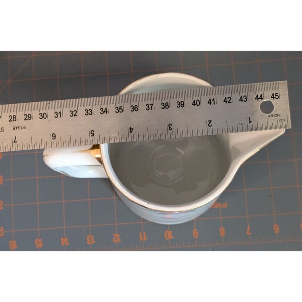 Noritake Azalea Porcelain Pitcher 28oz Floral Gold Trim 5.75" Japan Juice jug mi - Picture 13 of 15